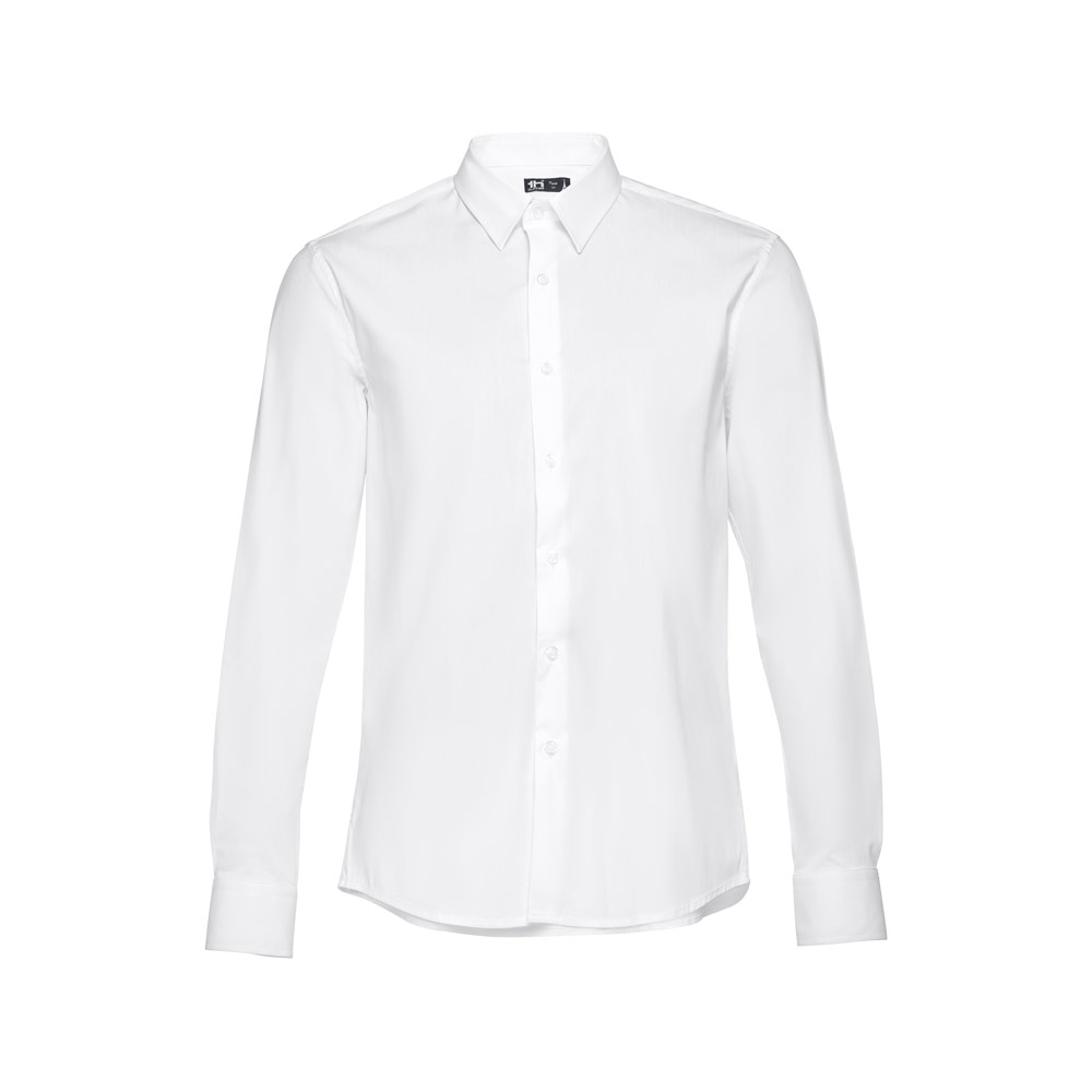 Chemise classique en mélange de coton - Saint-Rémy-lès-Chevreuse imprimé avec logo