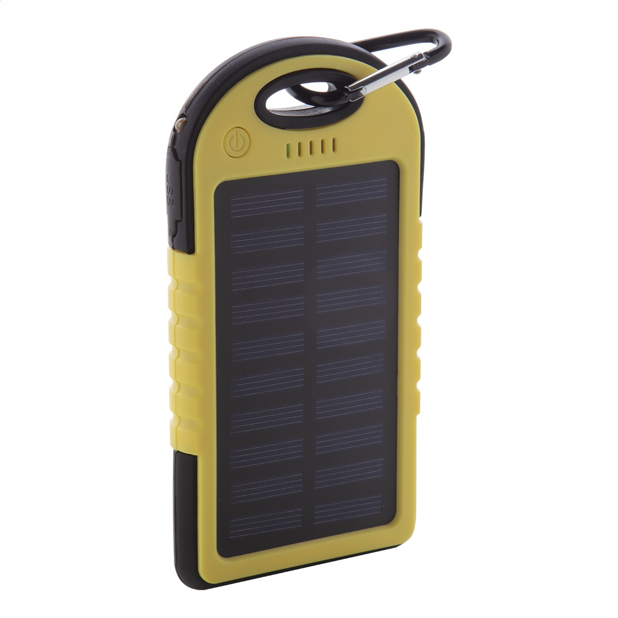 Durabank Powerbank mit Solarlader und LED, 4000 mAh und Ihrem Logo