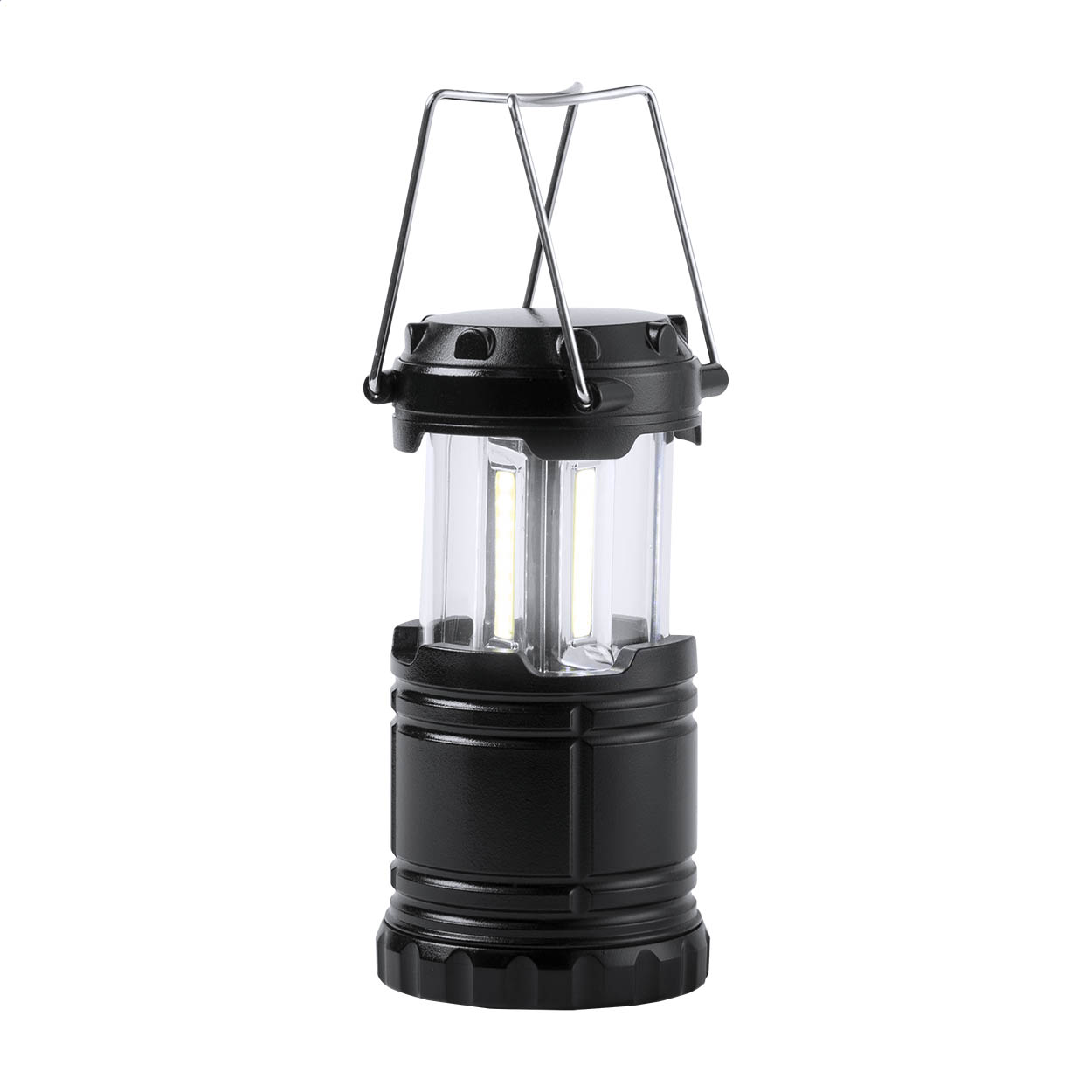 Francis Campinglampe mit 30 LEDs in 3 COB-Leuchten und Metallgriffen