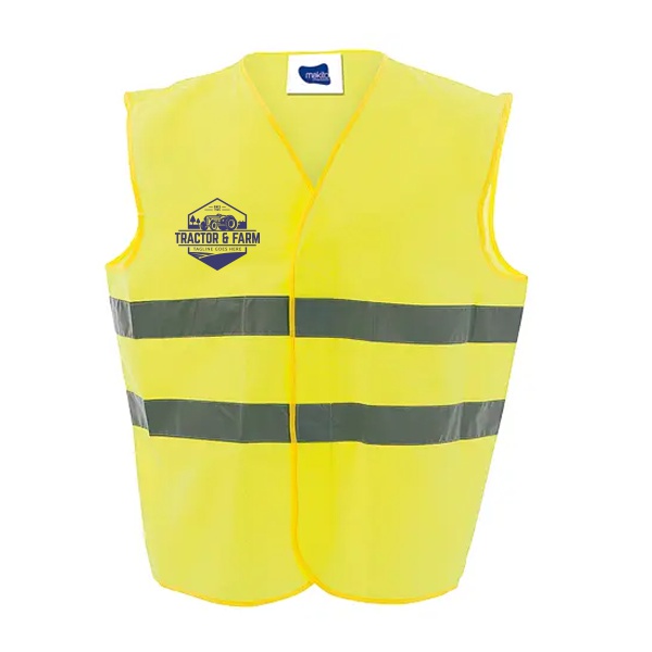 Gilet de sécurité jaune personnalisable