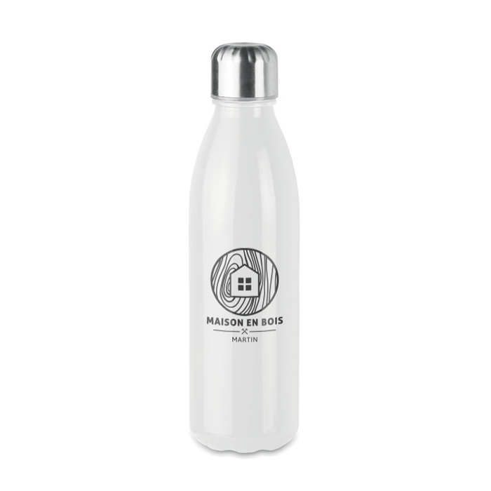 Gourde personnalisée en verre avec bouchon inox 650ml — Antoine