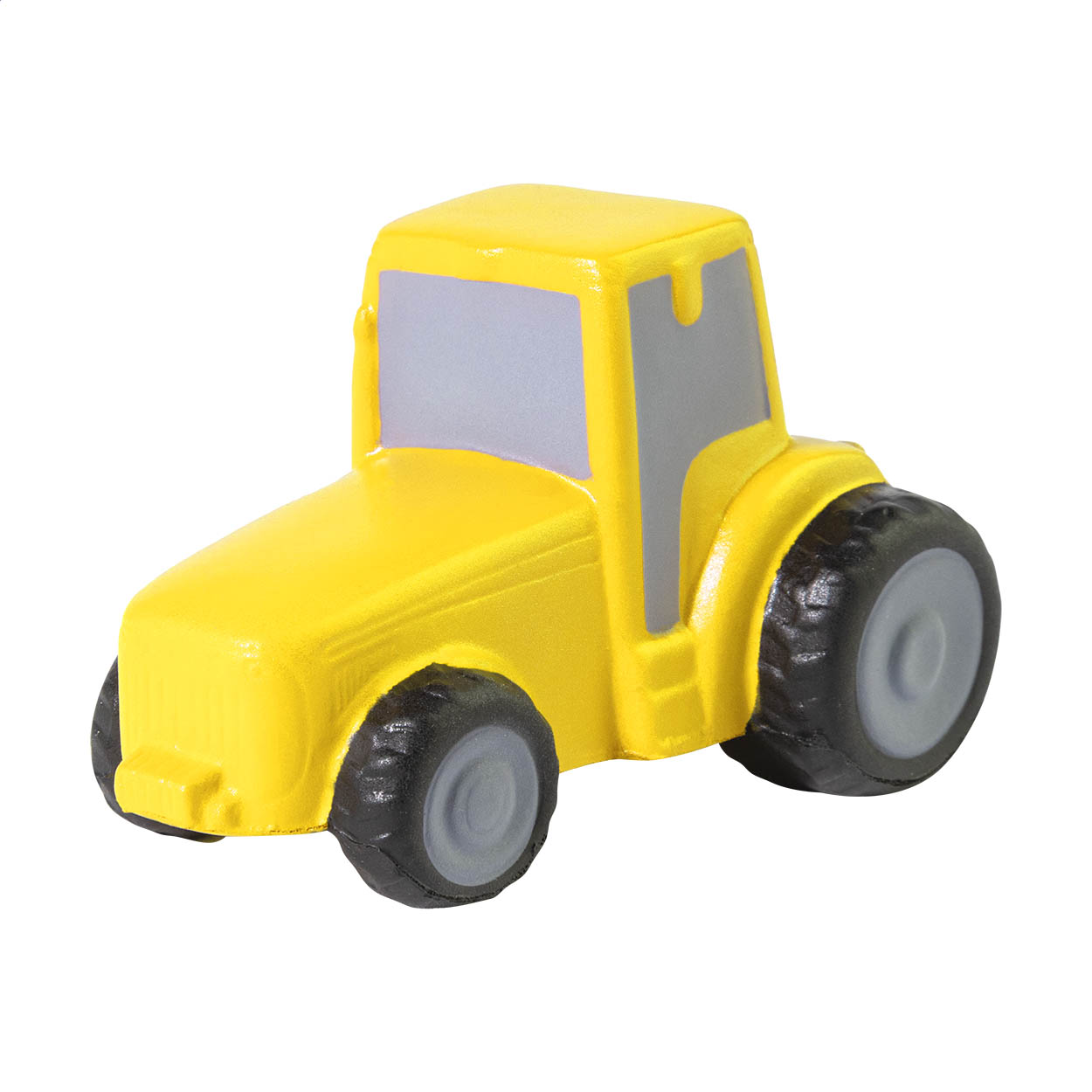 FarmCalm Antistressball in Form eines Traktors aus PU-Schaum mit Logo