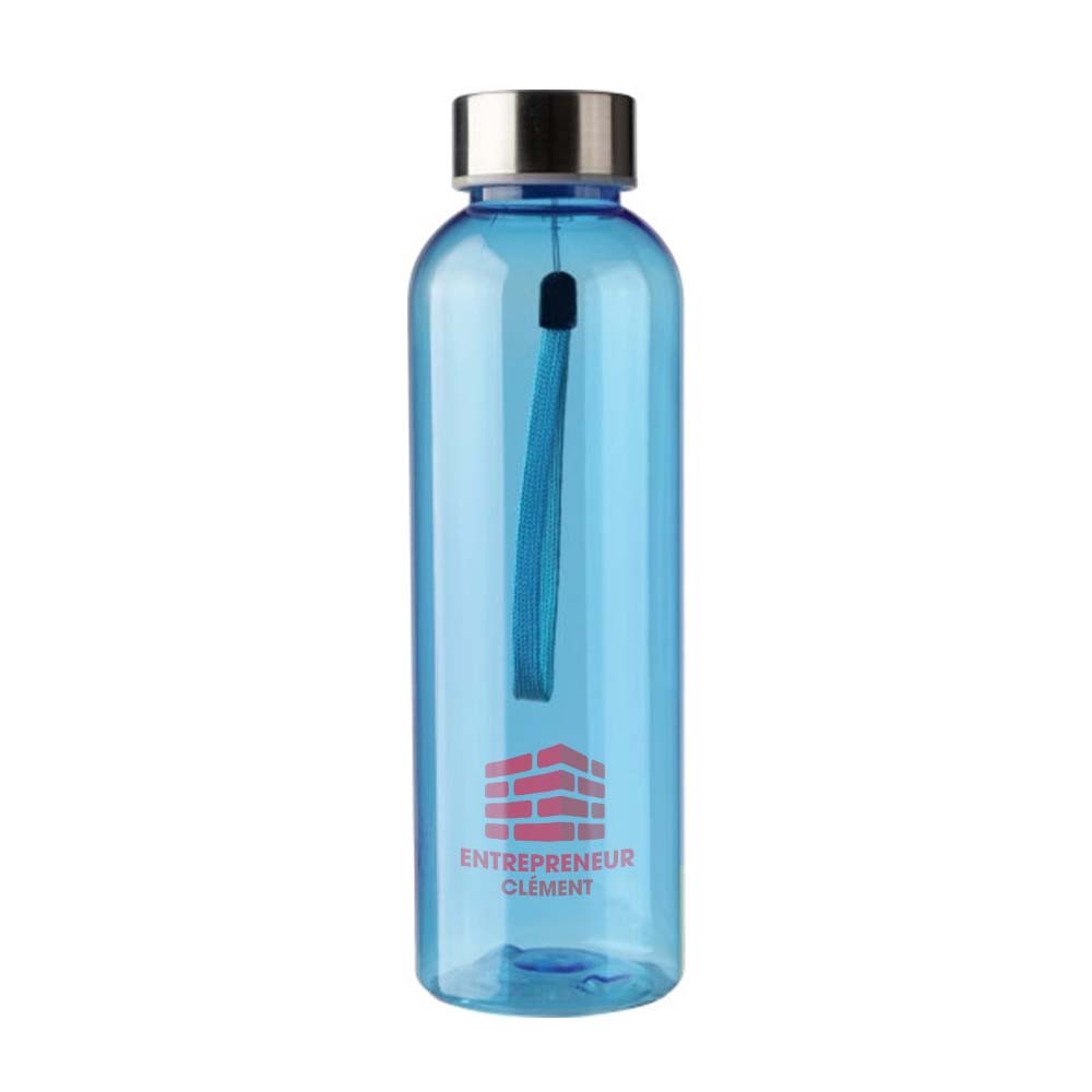 Bouteille de Boisson rPET (500ml) avec Couvercle en Acier Inoxydable - Limogne-en-Quercy