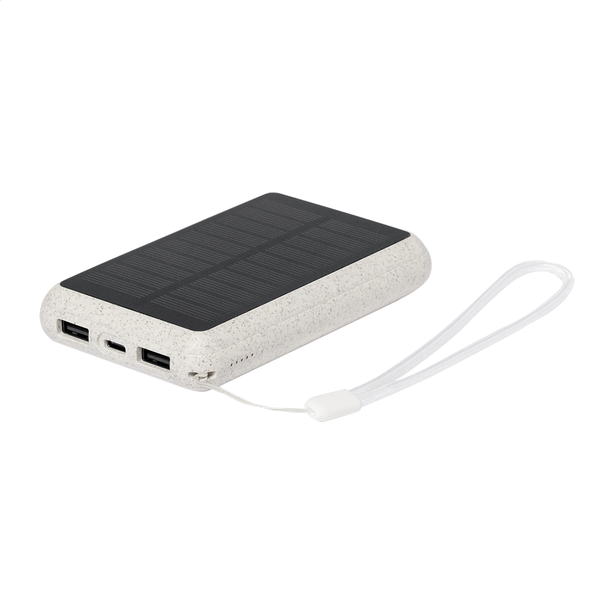 Surum Powerbank aus ökologischem Weizenstroh mit 5000 mAh und Ihrem Logo
