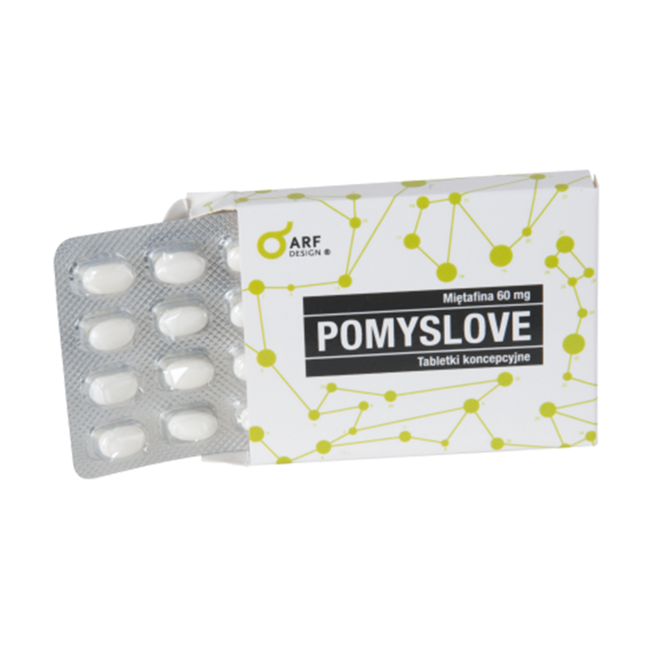 Vollfarbig bedruckte Papierbox mit 16 Tak-Tik-Pillen - Ellingen