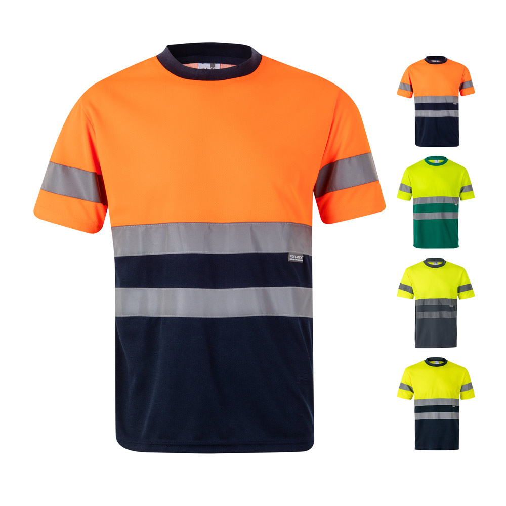 Grote Reflecterende Tweekleurige Technische T-shirt - Herk-de-Stad