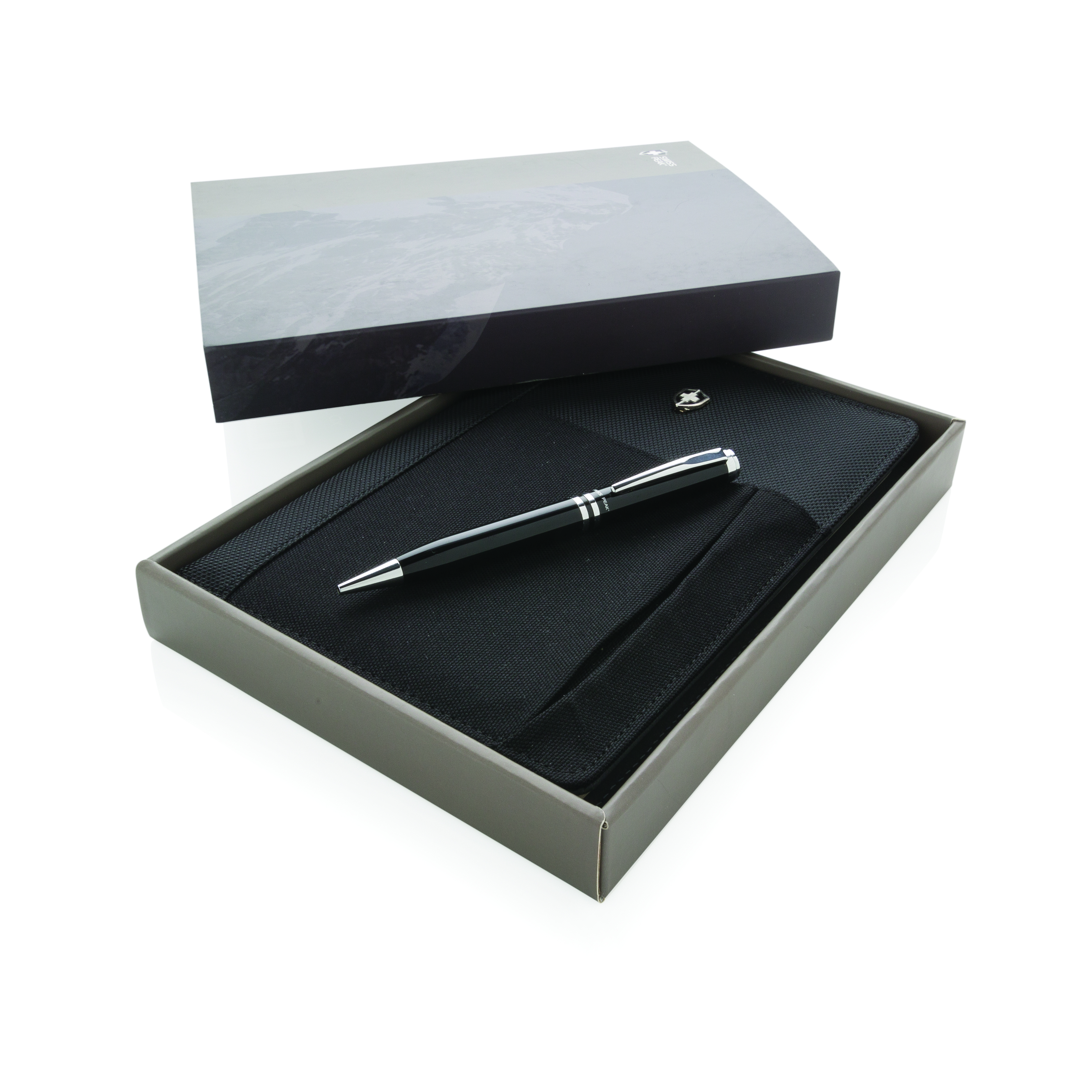 Swiss Peak notebook and pen set