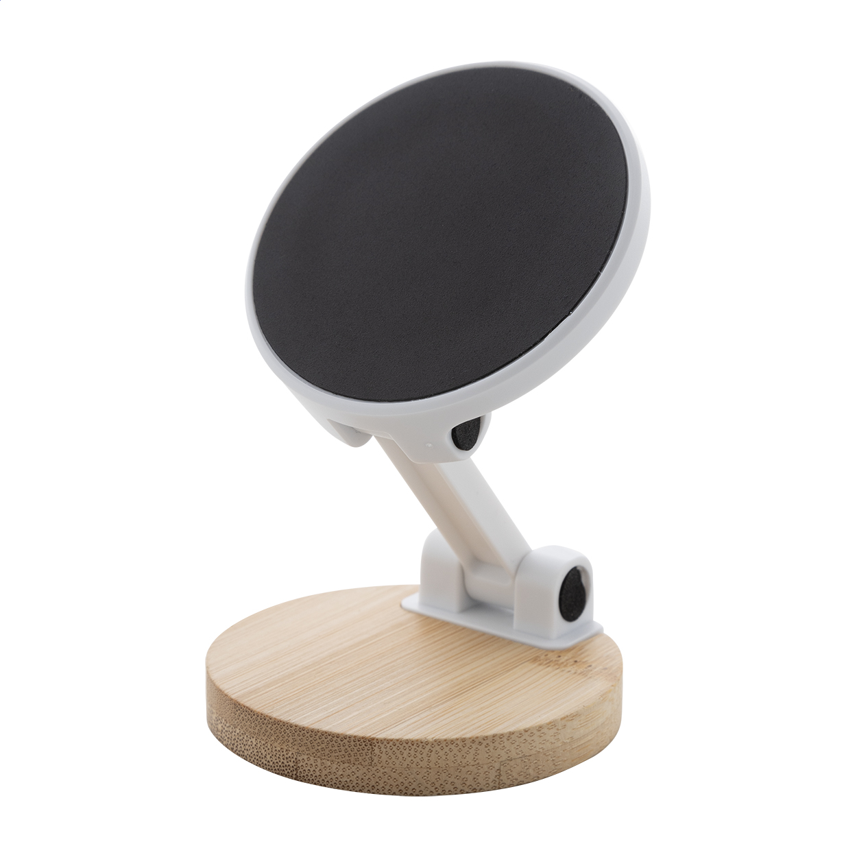 Magba magnetische telefoonhouder van bamboe en gerecycled ABS, logo bedrukken met logo