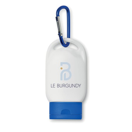 Lotion solaire SPF25 avec mousqueton - Jugon-les-Lacs