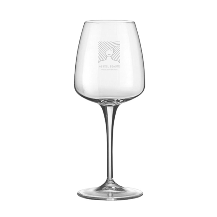 Verre à vin transparent personnalisé 430 ml - Ardèche - Zaprinta Belgique