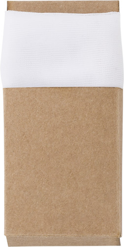 RPET mesh bag met trekkoord en Kraft papieren hoes - Hasselt