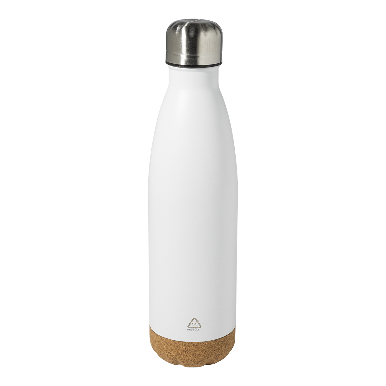 Bouteille isotherme Recouver en inox recyclé avec base en liège, 500 ml