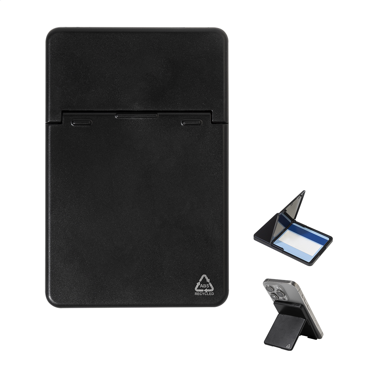 SafeSnap magnetische RFID-pashouder van gerecycled ABS met uw logo bedrukken met logo