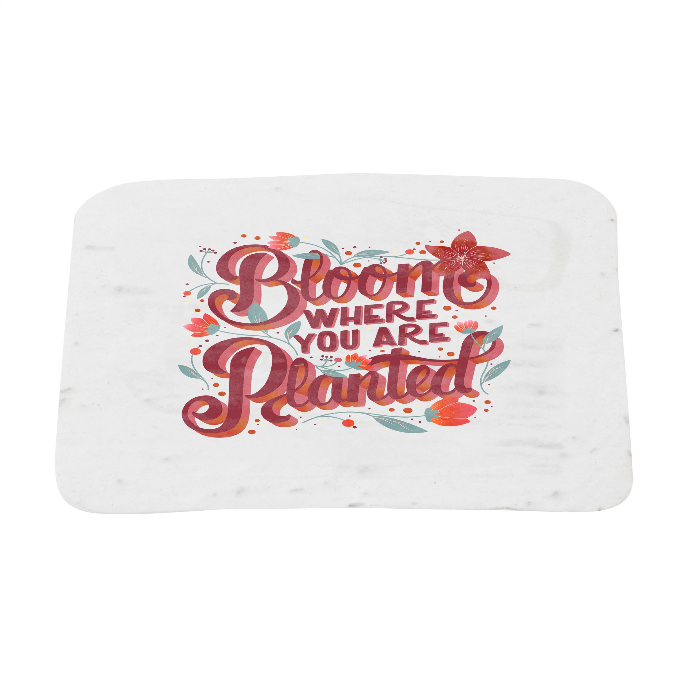 Bloemene Coaster Kwadraat Paper - Pelt - Zaprinta Belgique
