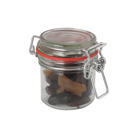 Petit pot Weck avec sucreries et étiquette colorée - Placy - Zaprinta Belgique