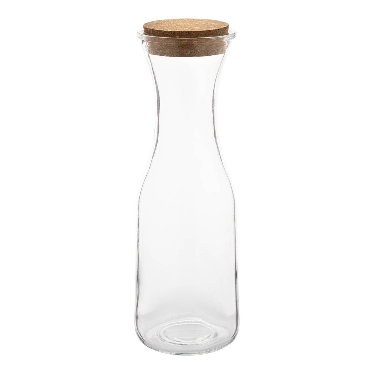 Carafe Vinea personnalisée en verre recyclé 1000 ml avec bouchon en liège