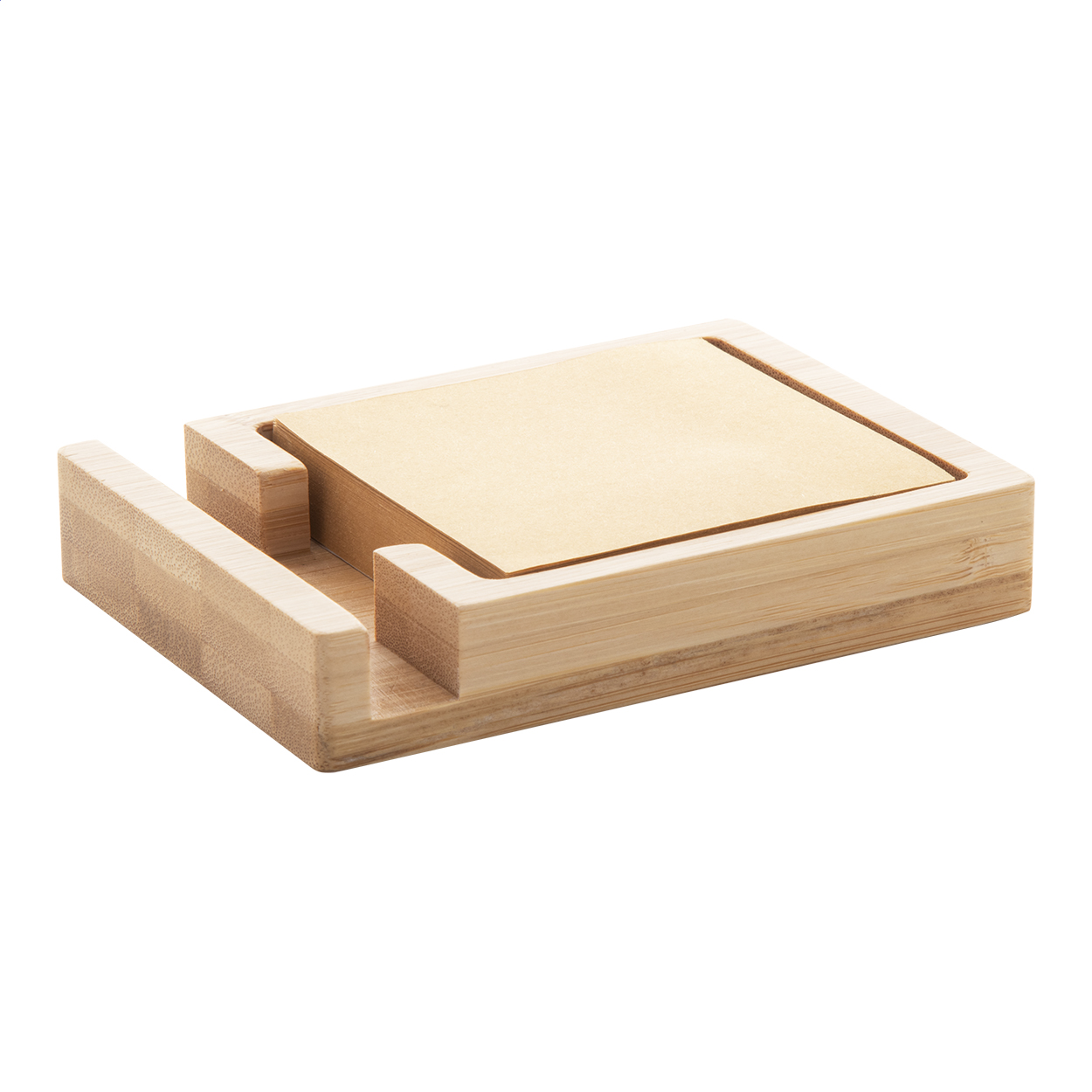 Bloc-notes support téléphone Matsu personnalisé en bambou, 125 feuilles kraft