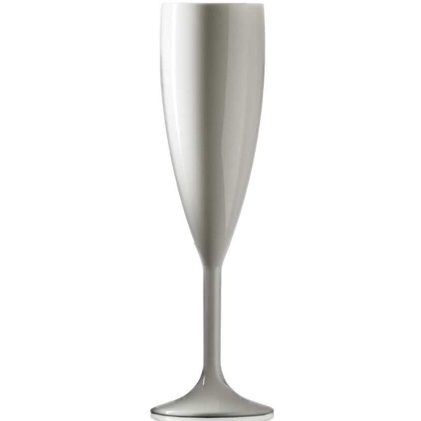 Flûte de champagne blanche personnalisée (19 cl) - Miranda
