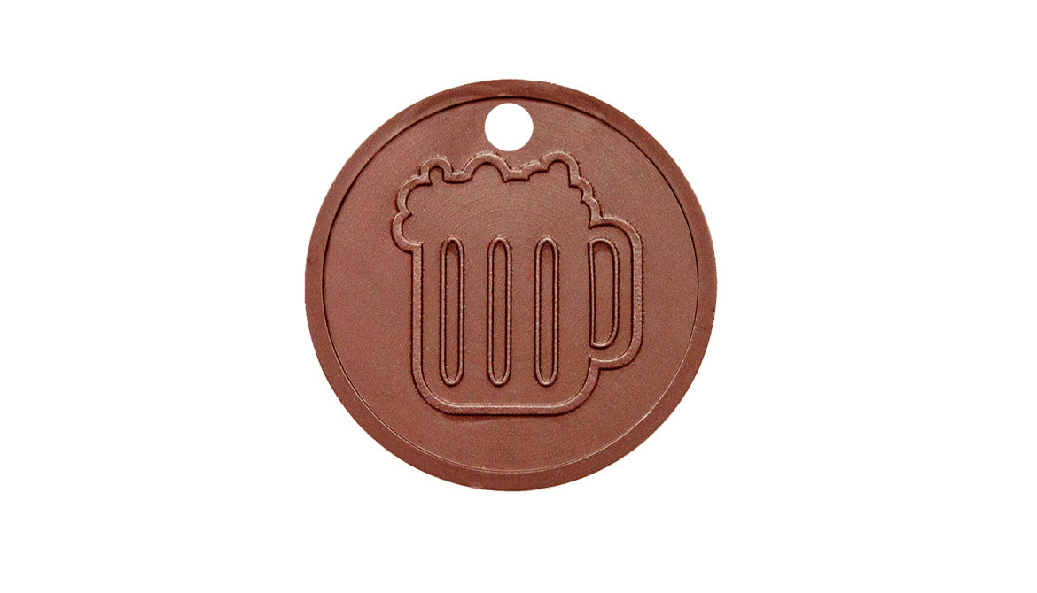 Personaliseerbare Gegraveerde Kunststof Munten - Kruibeke