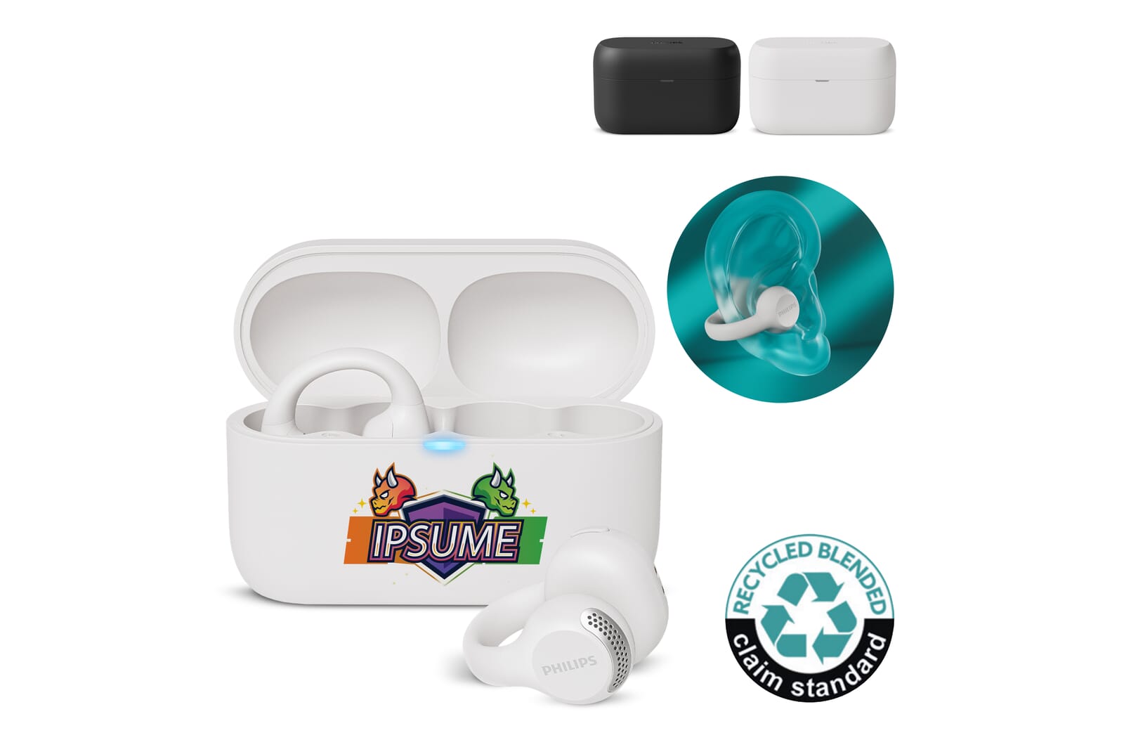 Philips TAQ2000 Open-ear TWS Oordopjes bedrukken met logo