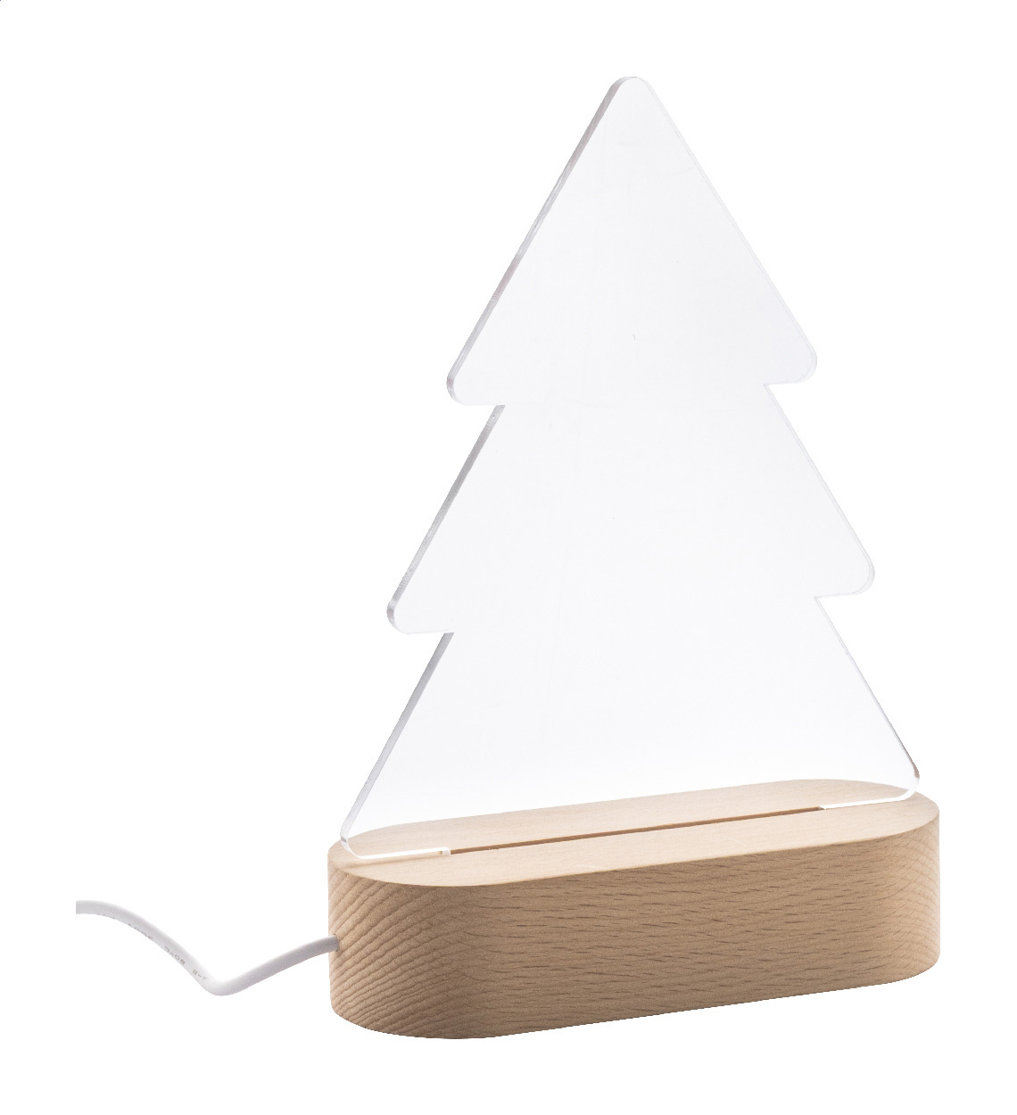 Trophée lumineux de Noël en bois - Meursanges