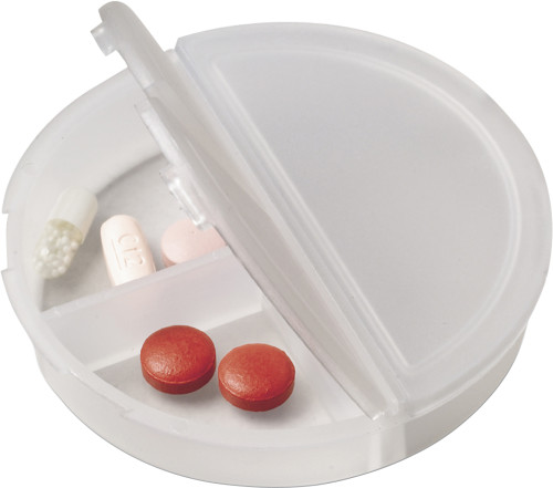 Boîte à pilules en plastique avec trois compartiments - Loubédat