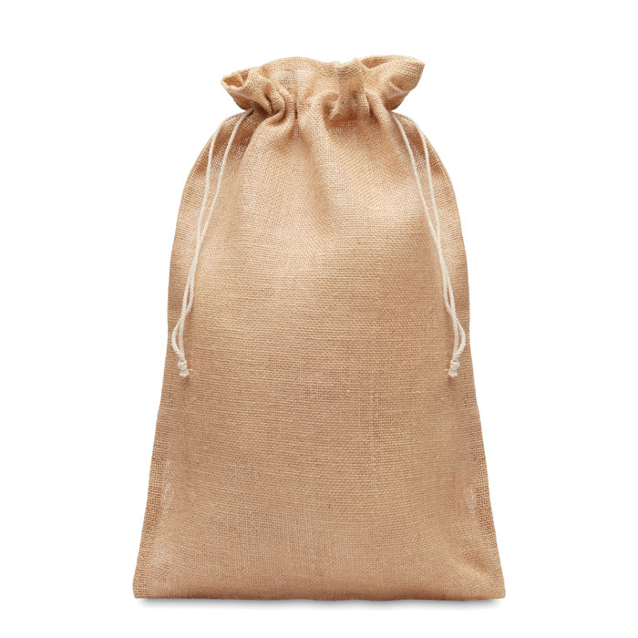 Sac cadeau personnalisé en toile de jute (30 x 47 cm) - Éloi