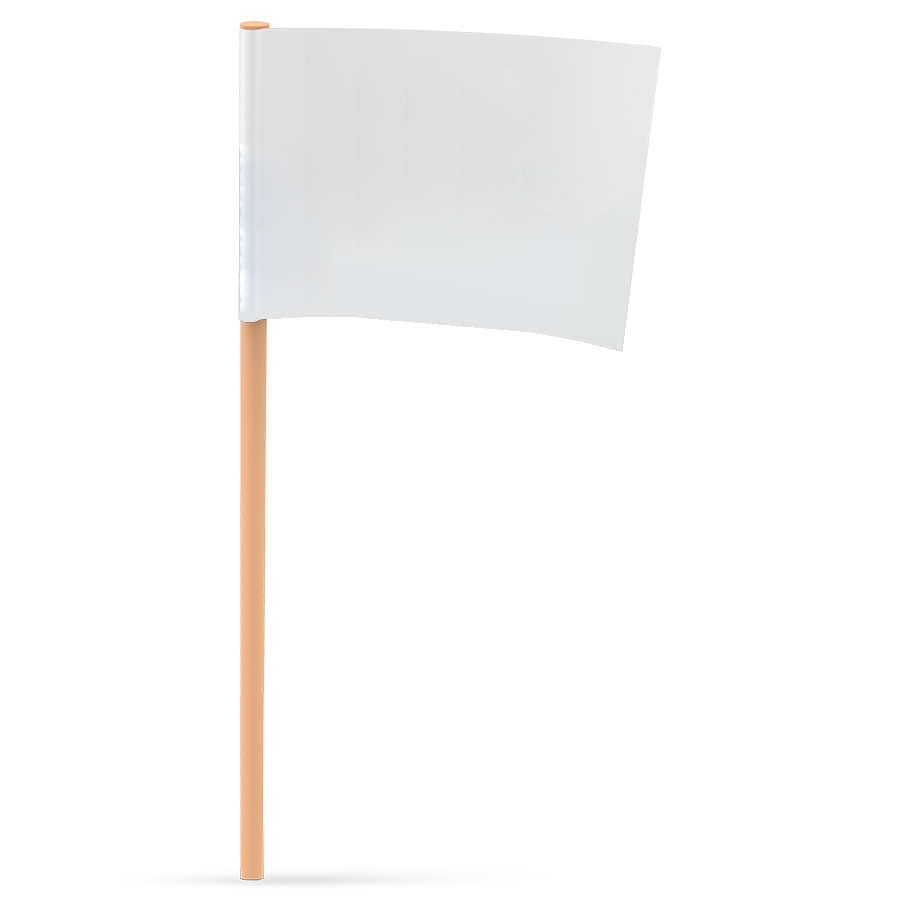 Mini Vlaggetje met Houten Stokje - Bocholt bedrukken met logo