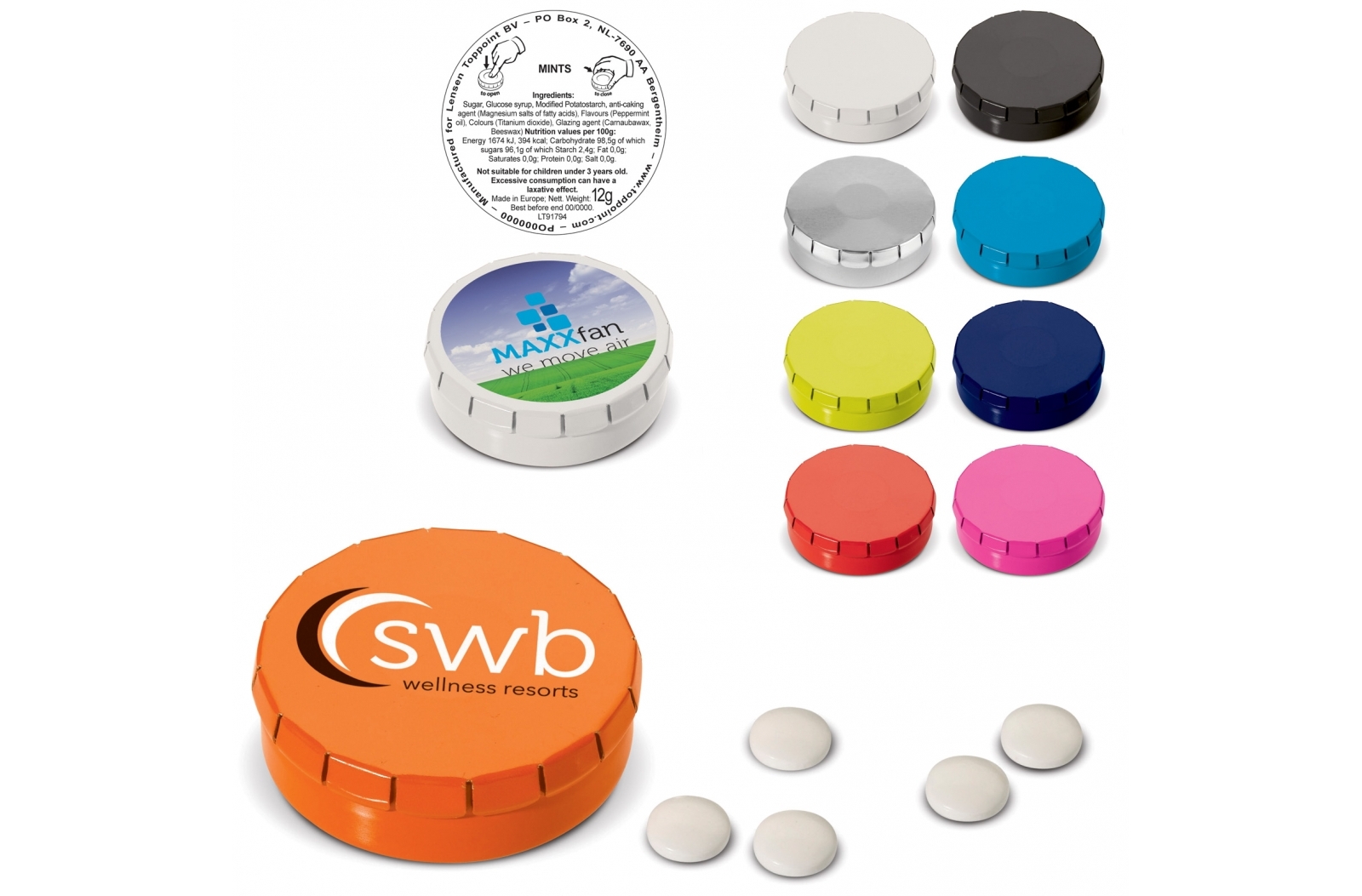 Pepermuntdoosje Klik en Verfris - Veulen