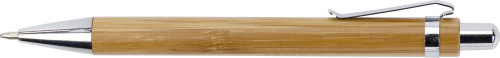 Stylo-bille en bambou avec clip en métal - Sorèze - Zaprinta Belgique