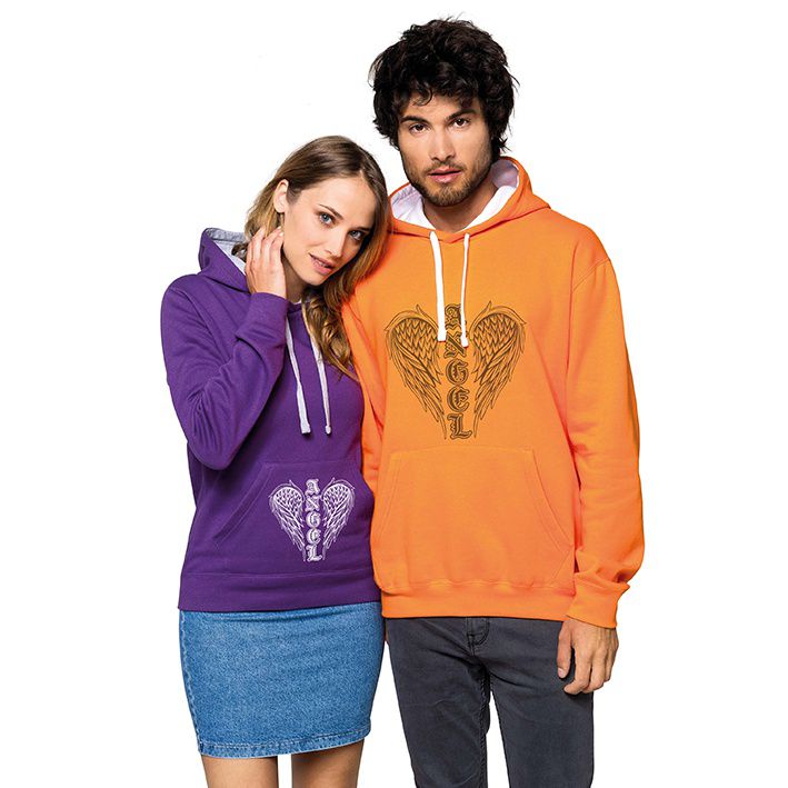 Sweat à capuche bicolore pour femme 280 g/m² - Le Caire
