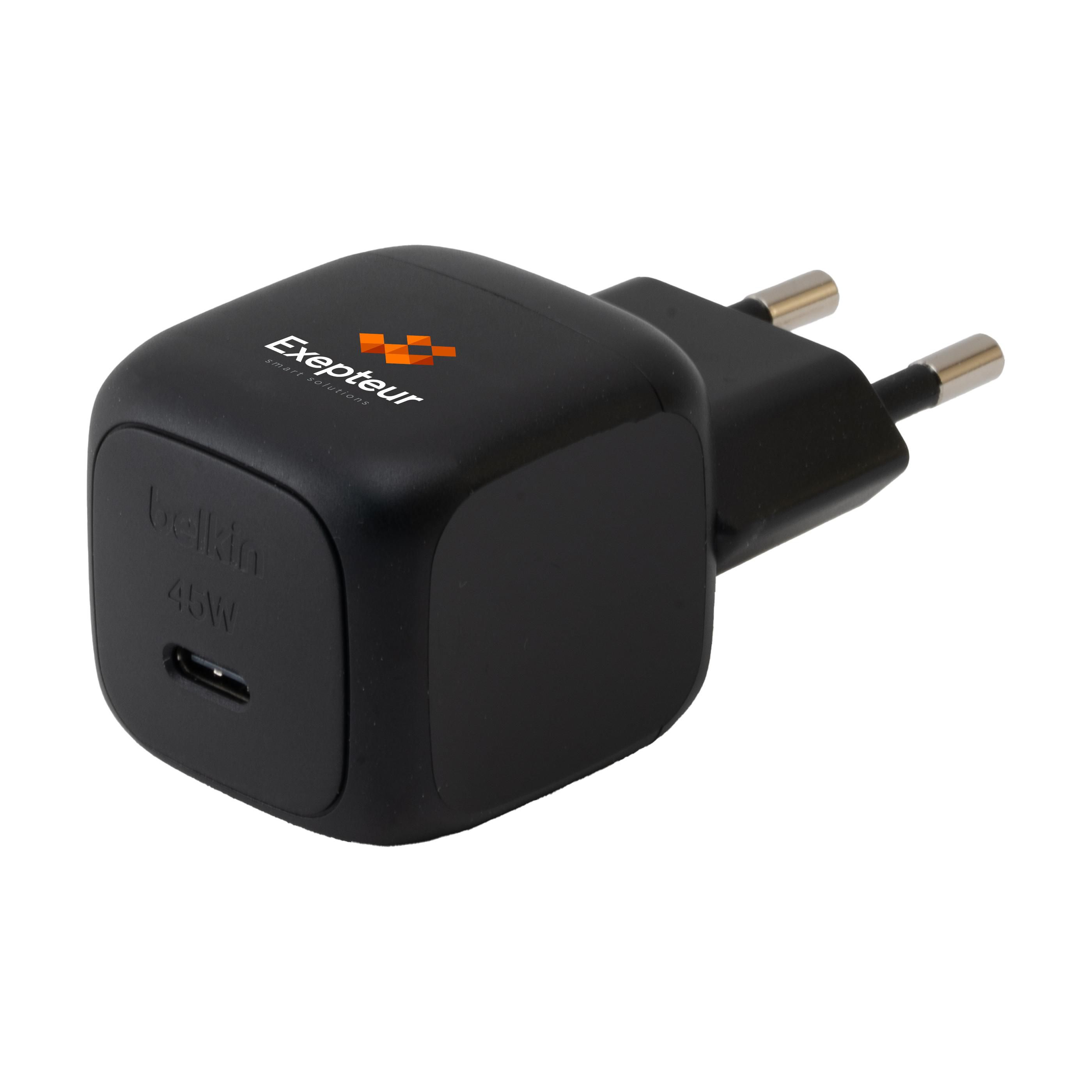 Chargeur mural USB-C 45W Éclair - Bernesq imprimé avec logo