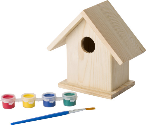 Houten vogelhuisje schilderkit - Meise