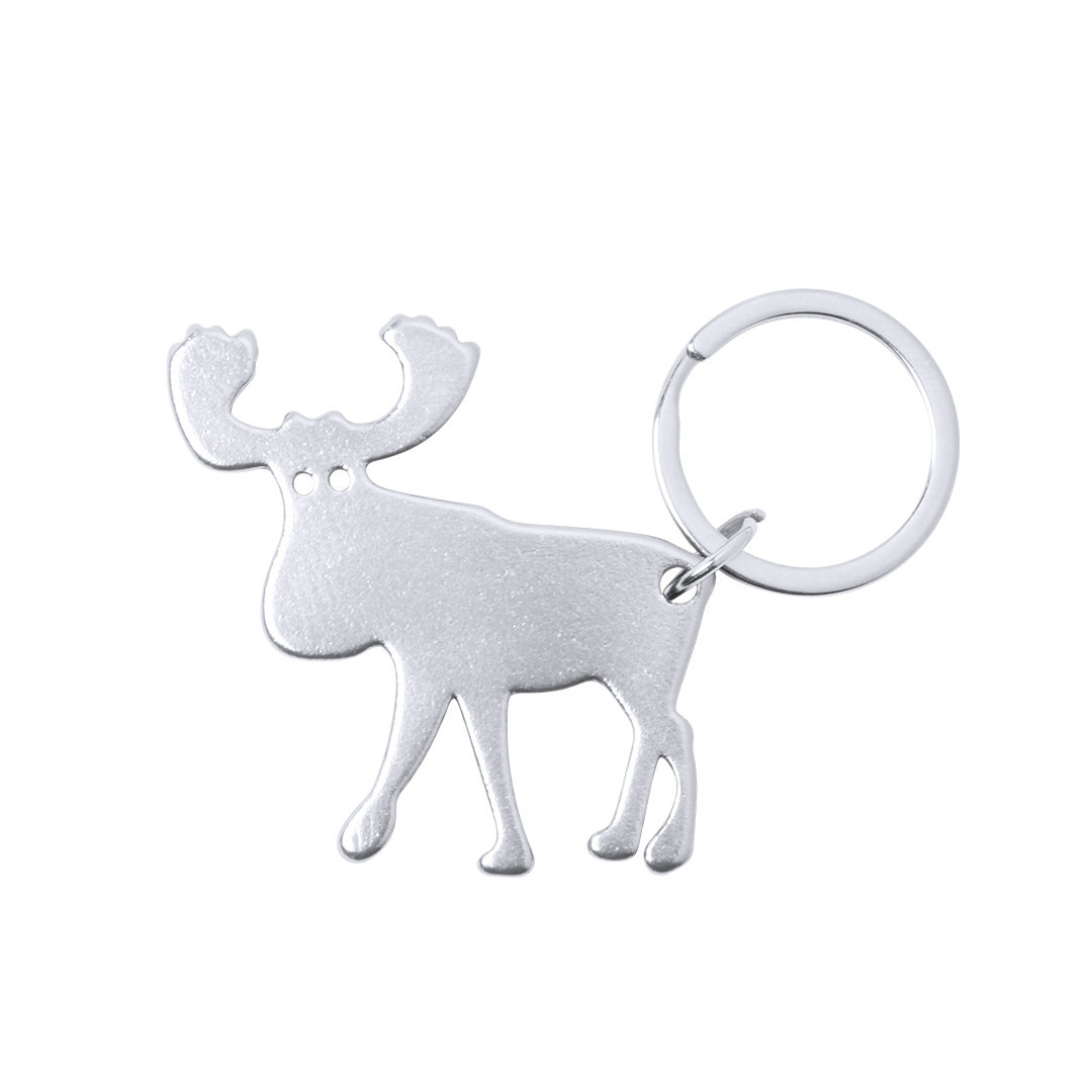 Ouvre-bouteille en aluminium en forme de renne
