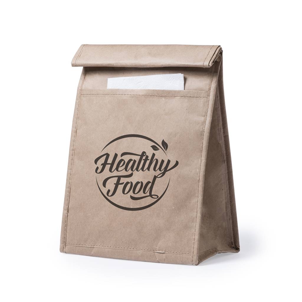 Sac isotherme  en papier personnalisé 85g capacité 2,3L - Eva