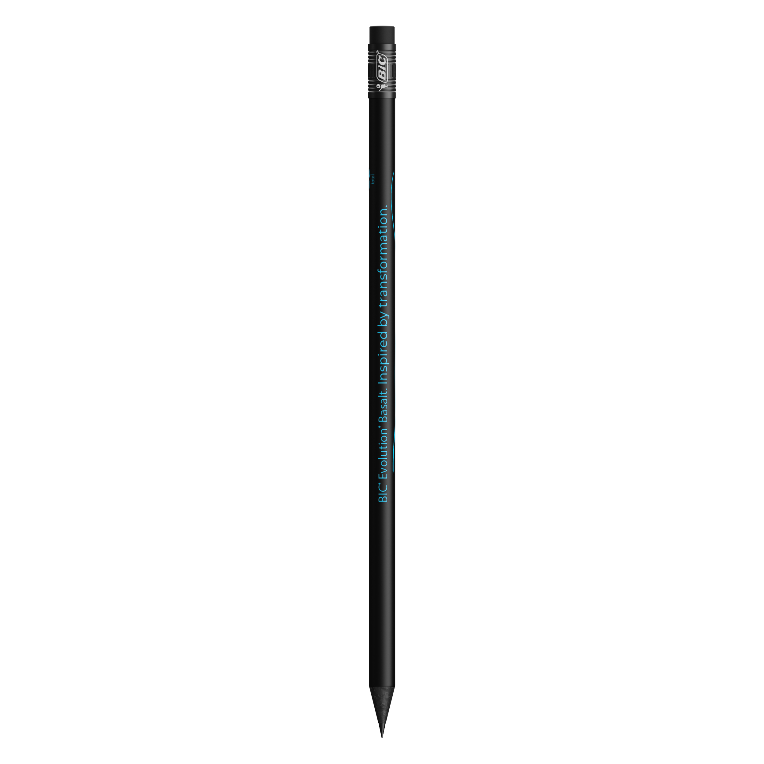 Crayon à papier BIC® Evolution® Basalt personnalisé avec gomme, matériaux recyclés