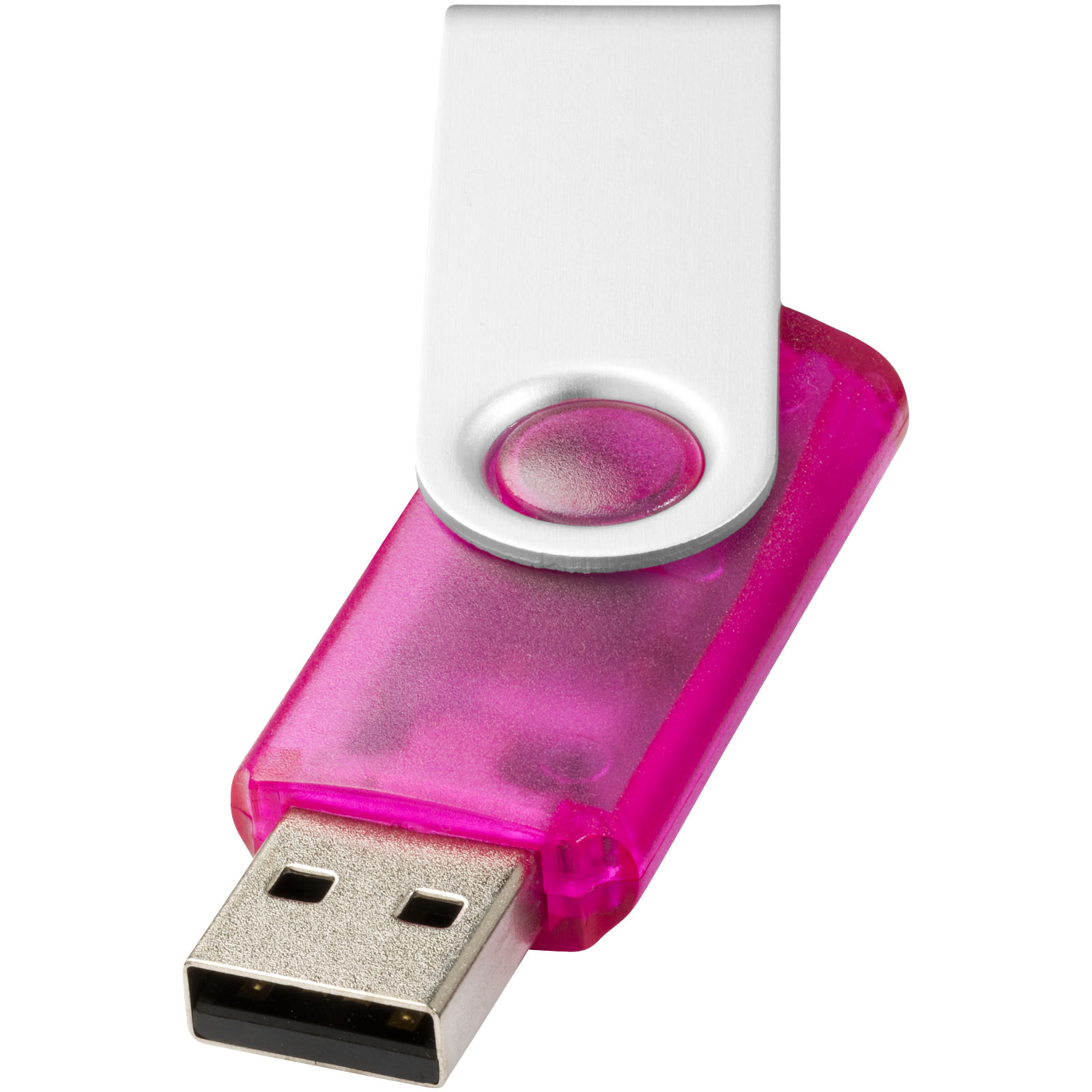 Clé USB rotative translucide de 4 Go - Écouis - Zaprinta Belgique