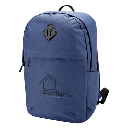 Sac à dos pour ordinateur portable 15" en RPET certifié GRS 16 L Repreve® Ocean Commuter