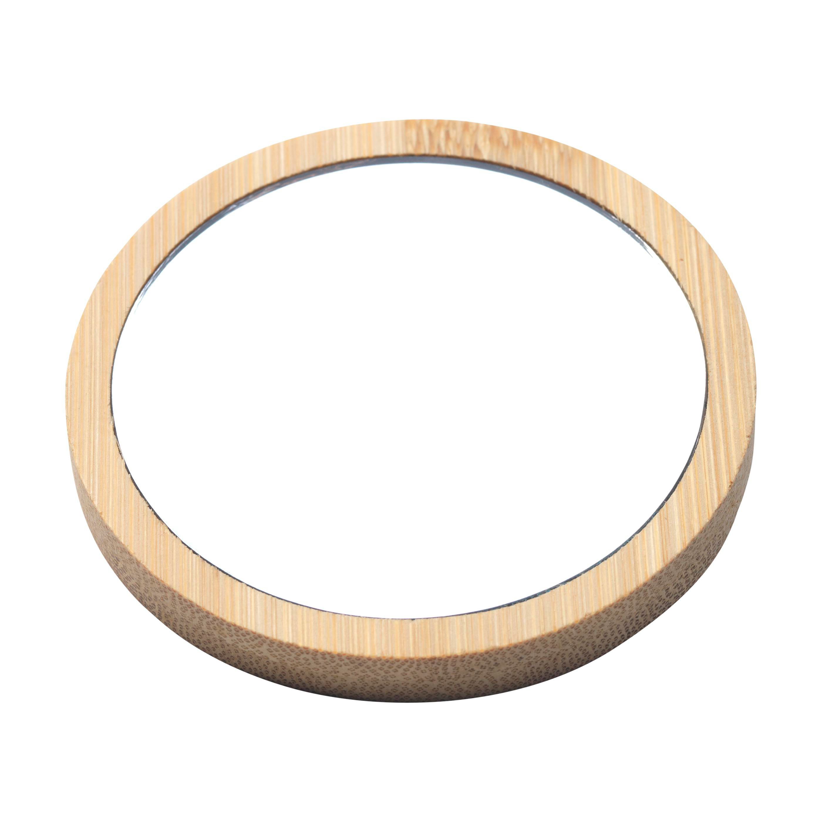 Miroir de maquillage en bambou