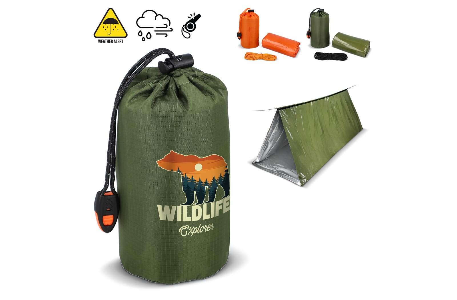 Abri d'urgence compact pour aventure en plein air - Frémestroff