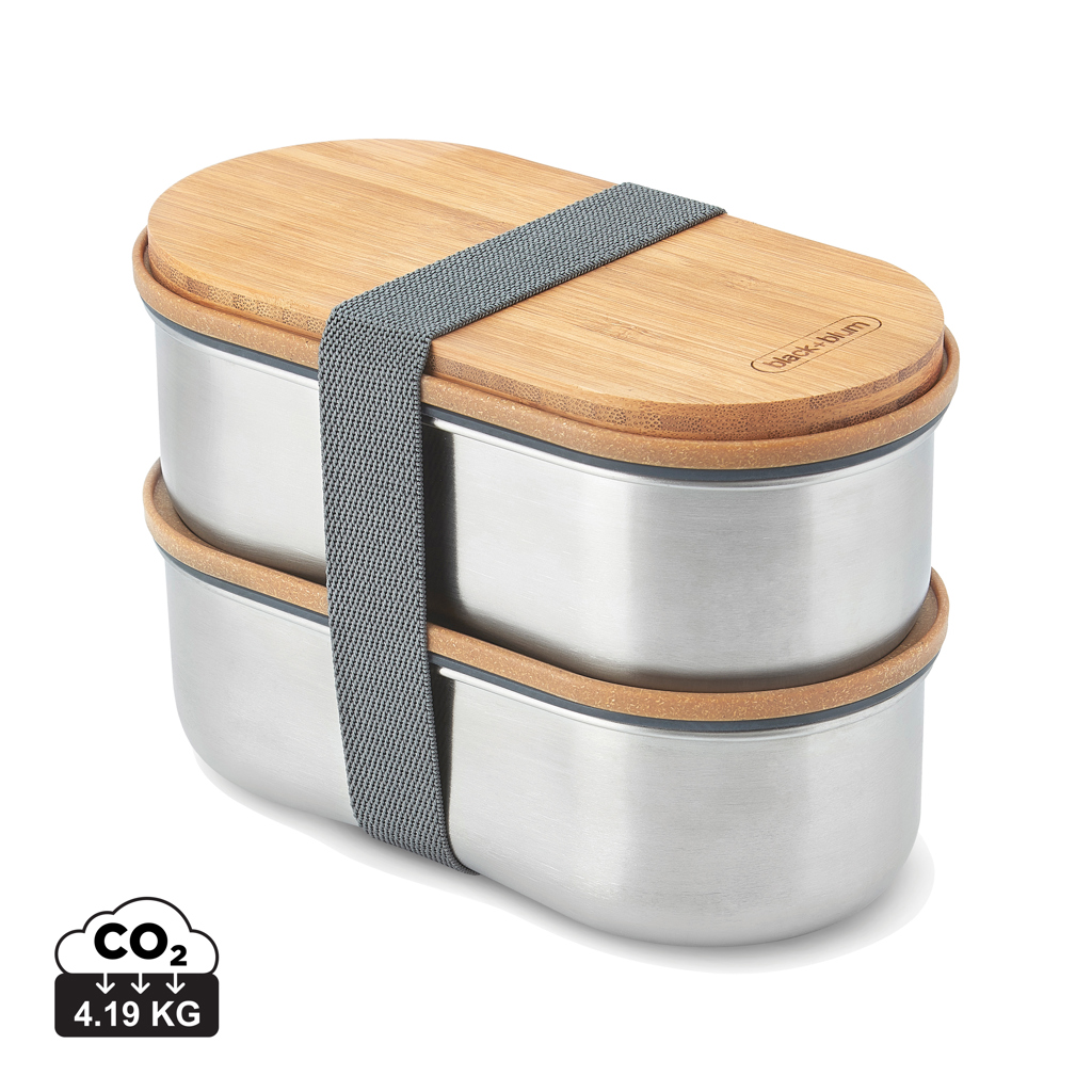 Black+Blum Edelstahl Doppelte Bento-Box
