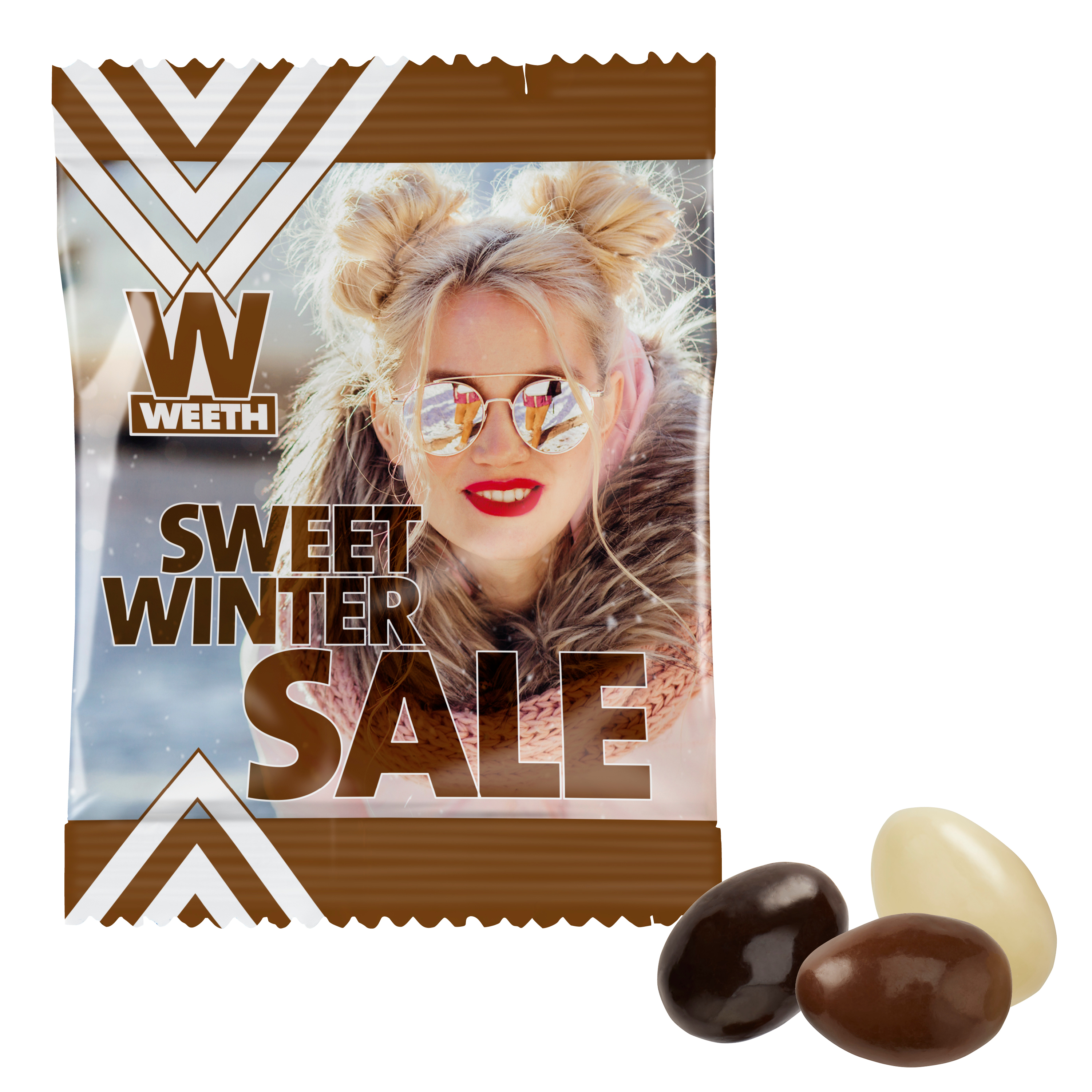 Amandes Chocolatées - Sainte-Eulalie-d'Ans imprimé avec logo