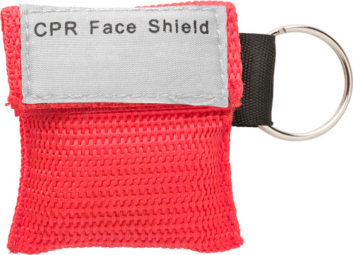 Masque de RCP en plastique dans un sac en polyester avec fermeture Velcro - Châteauvieux