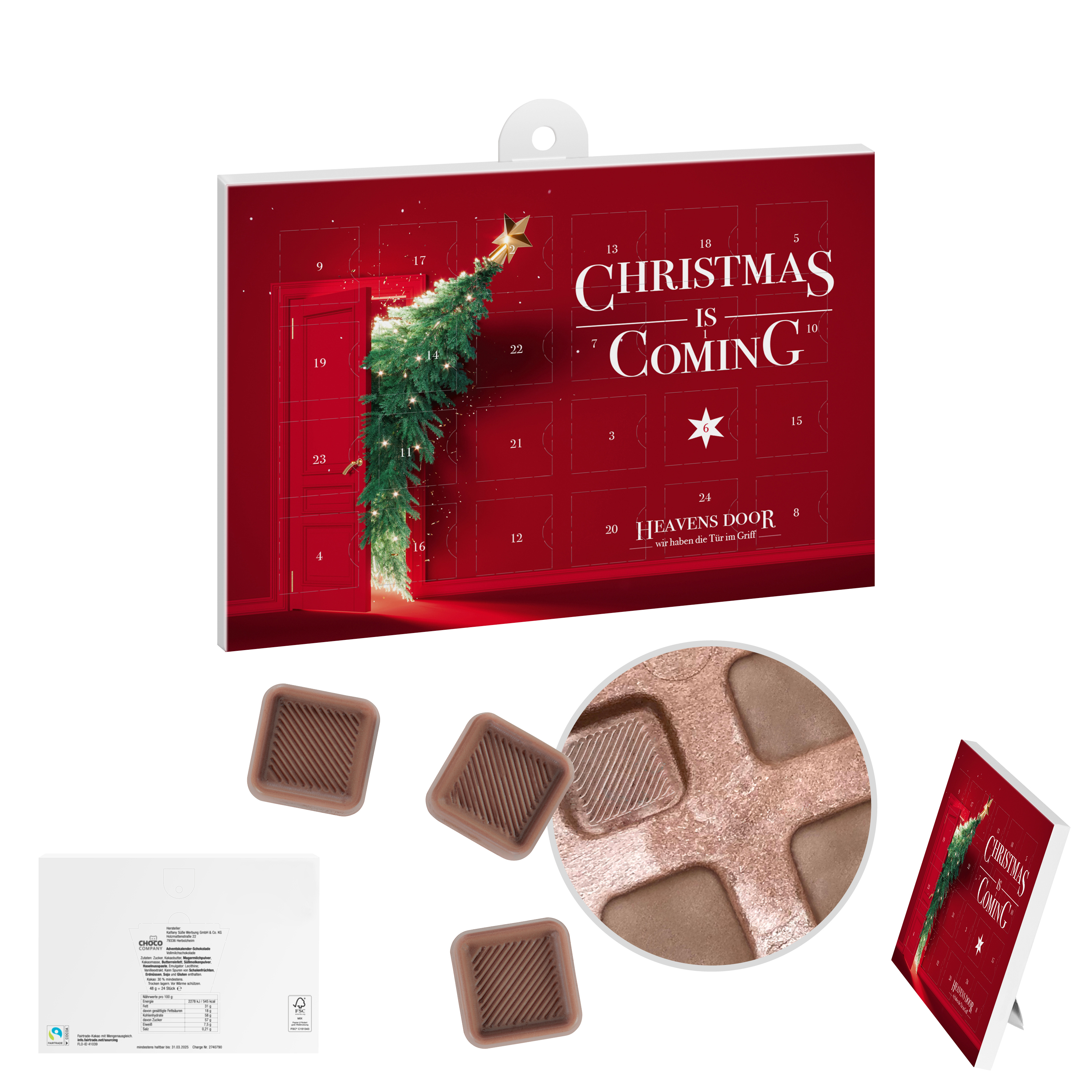 Chocolade A5 Adventskalender - Leopoldsburg