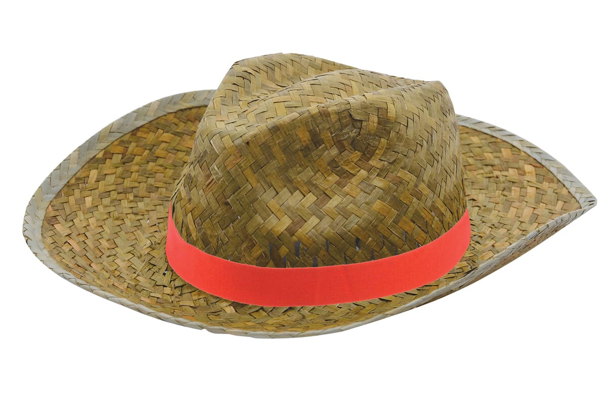 Chapeau de paille personnalisable avec bande colorée - Charlie