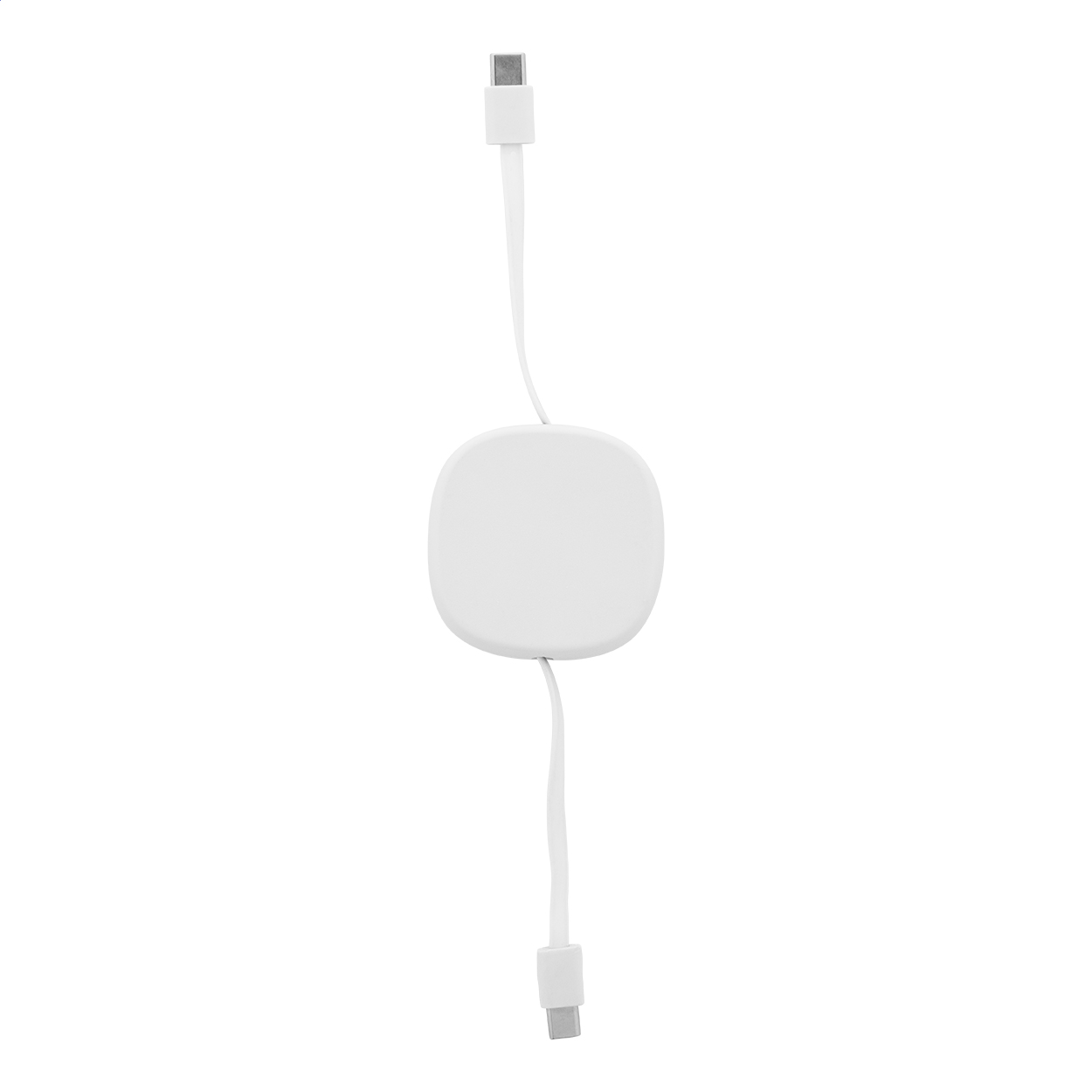 Cabsle ausziehbares USB-C-Ladekabel 60 W aus Recycling-ABS mit Logo