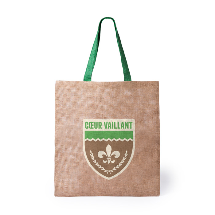 Tote bag publicitaire en toile de jute - Toulouse