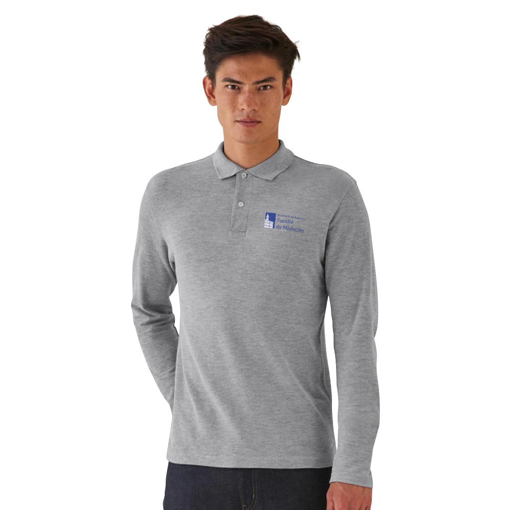 Polo pour homme manches longues coton 180 g/m² - Nolan
