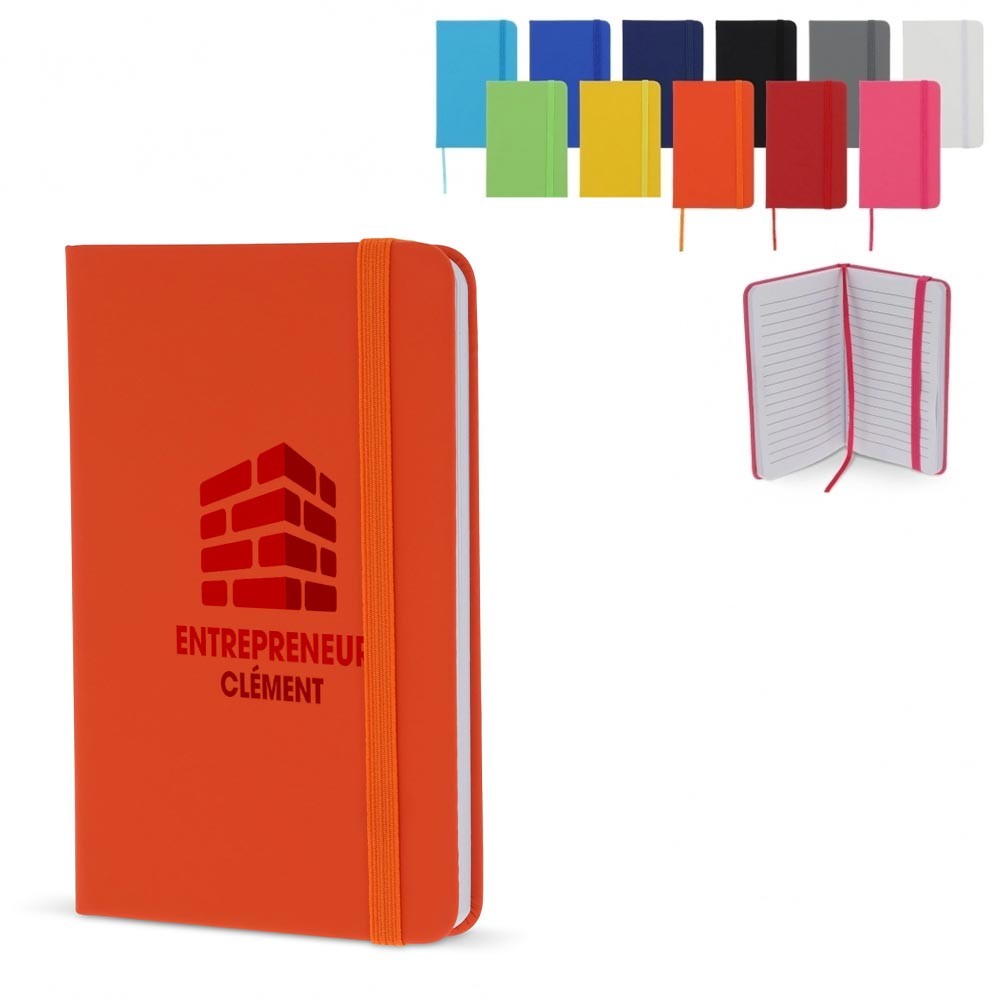 Carnet A6 classique en PU avec sangle élastique - Sains-du-Nord