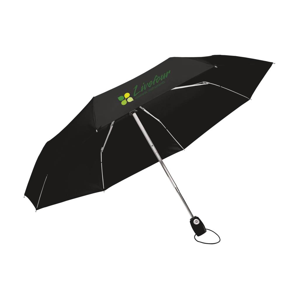 Parapluie personnalisé pliable avec ouverture et fermeture automatique 90cm - Naknek - Zaprinta Belgique